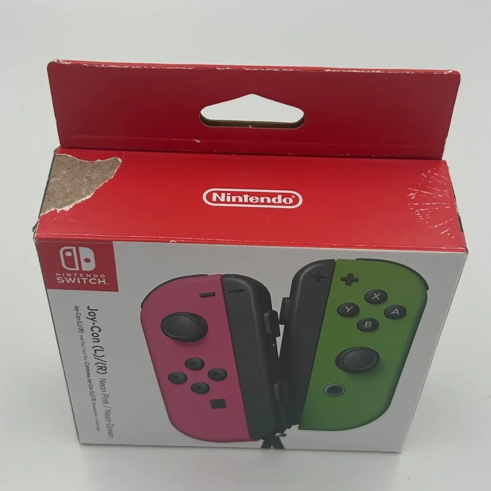 Nintendo Switch Joy-Con Controllers L/R Neon Pink Neon Green